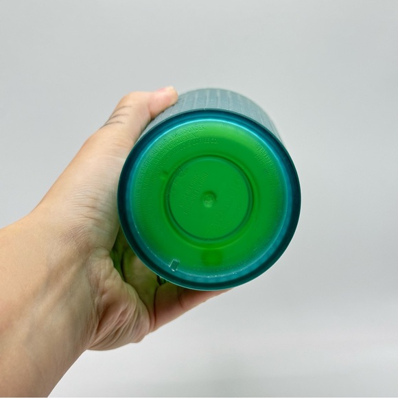 Starbucks Green and Blue Tumbler with Straw - Picture 2 of 3
